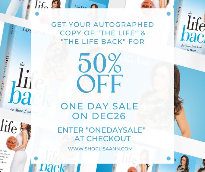 A Day-After-Christmas gift from me to you! Take 50% off an autographed copy of one of my books, "The