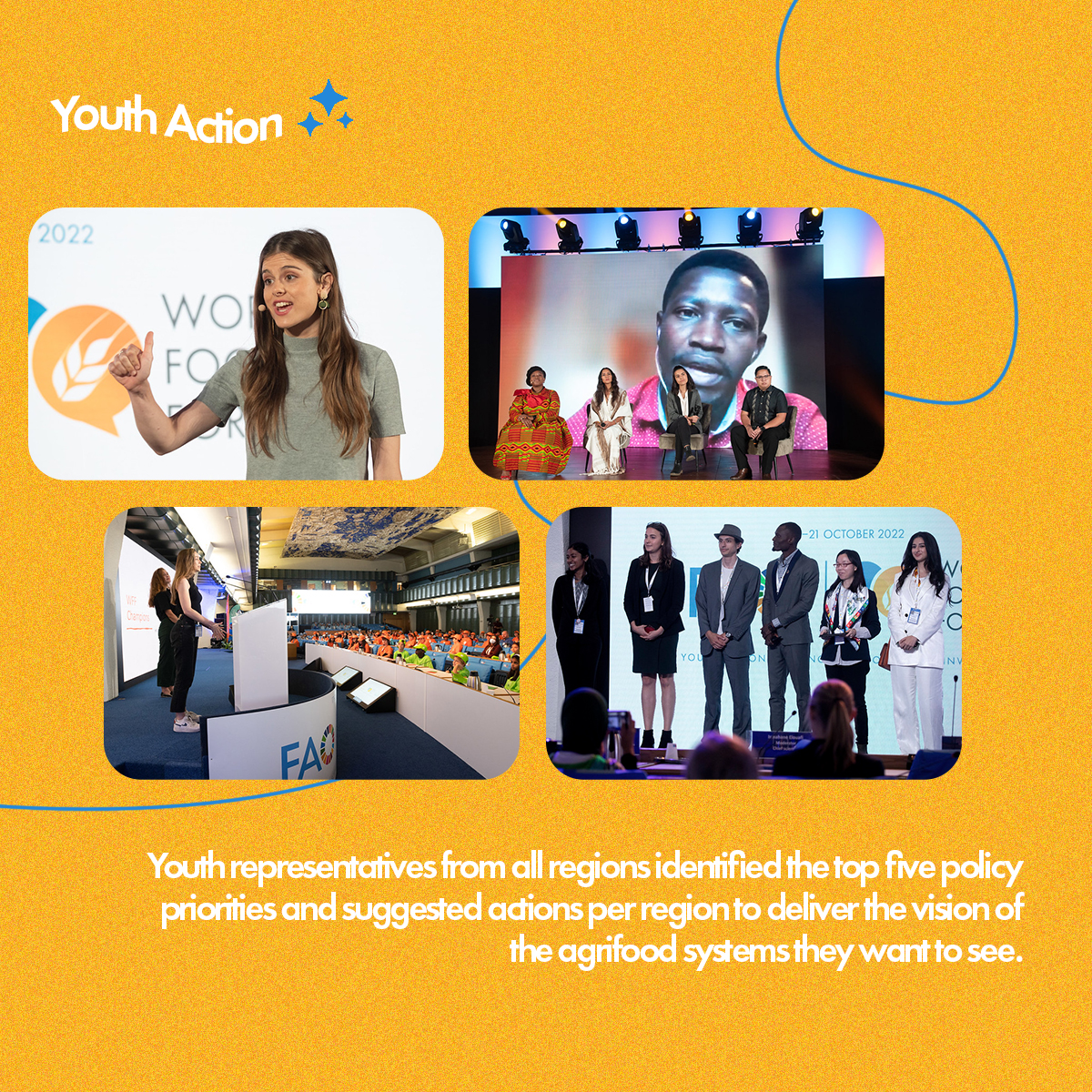 World_FoodForum's tweet photo. ⭐️ Flagship event highlights coming your way!

✨ Youth assemblies
✨ Concerts
✨ Startup competitions
 
and so many more! Missed it? Read the 2022 #WorldFoodForum recap 👉 https://t.co/FUm0tF98Y9 https://t.co/oZhK8smNi6