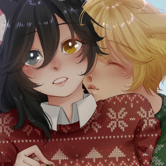 Commission for <a href="/Sparksisters47/">SparkSisters</a> 

Also Merry Christmas and Happy Holidays.🌸