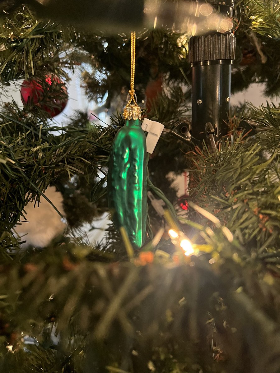 waluigifanacc's tweet photo. @keelyclove Christmas pickle lover checking in 🫡 https://t.co/KPvDvUG59E