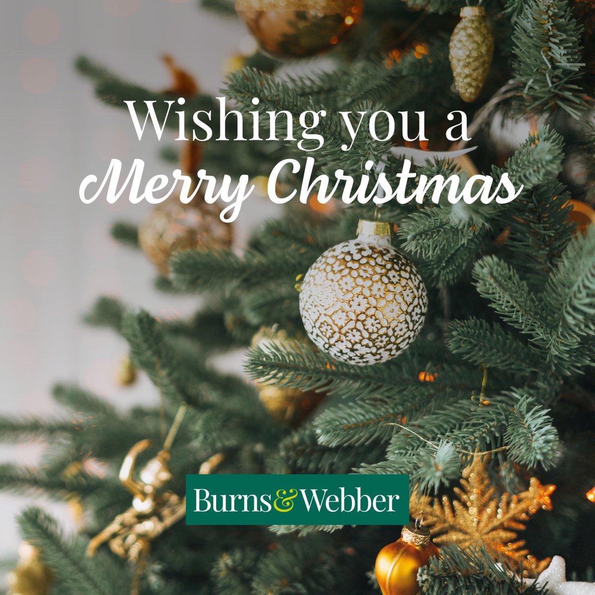 Merry Christmas with every good wish from the team at Burns &amp; Webber.

#ChristmasDay #BurnsandWebber