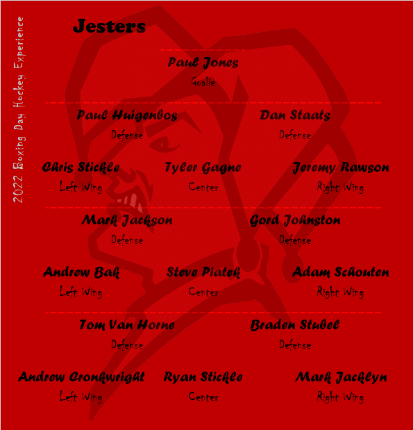AlPriorPlydWell's tweet photo. Here are the lineups for tomorrows Boxing Day Harlequin Hockey game... https://t.co/gg3rpBqWCL