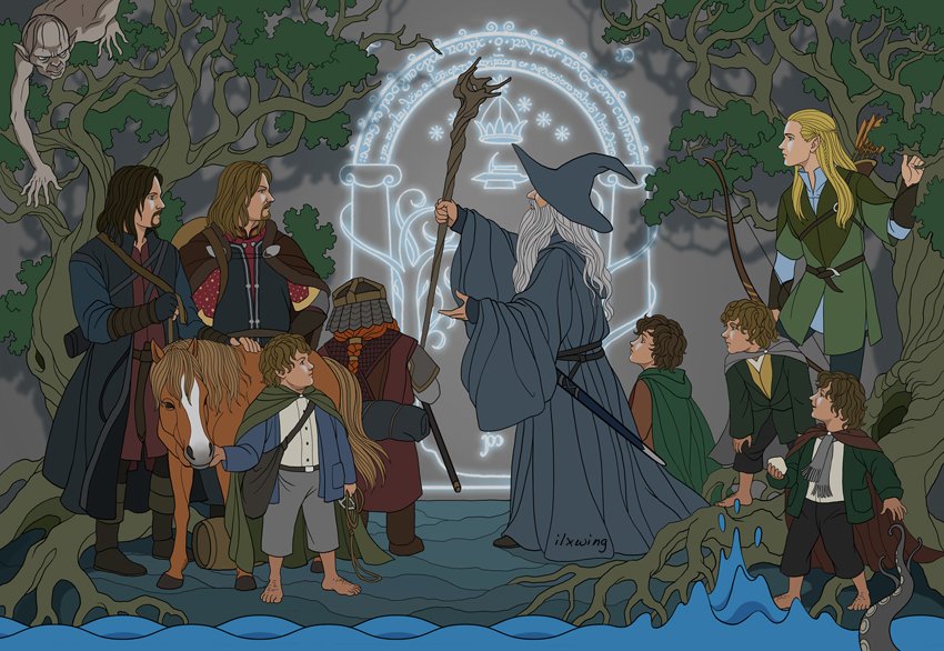 Tolkien Society on X: On 25 December, T.A. 3018: at dusk, the Fellowship  sets out from Rivendell on the quest. The members are Frodo, Sam, Merry,  Pippin, Aragorn, Boromir, Legolas, Gimli and