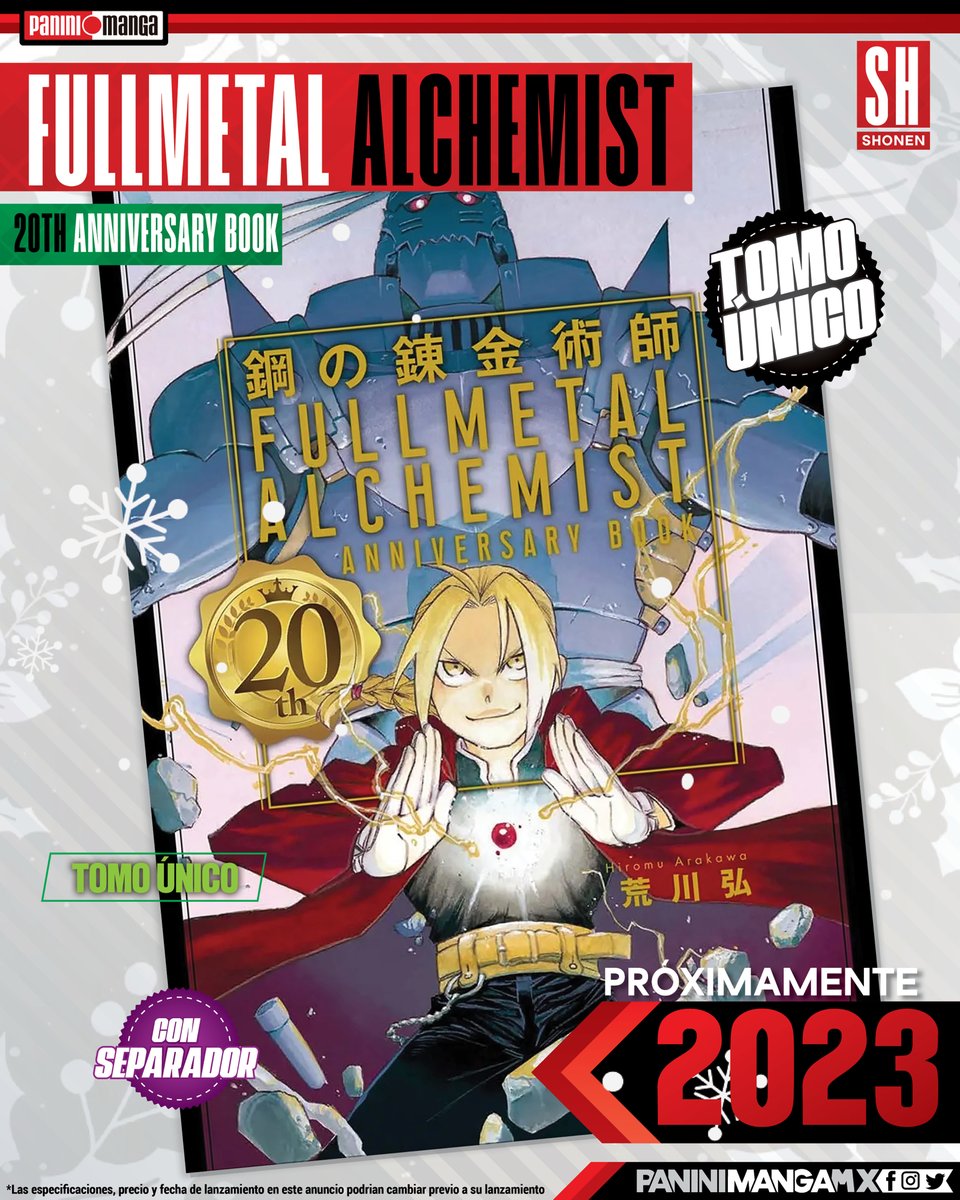 Mangá de Fullmetal Alchemist celebrará aniversário de 20 anos com