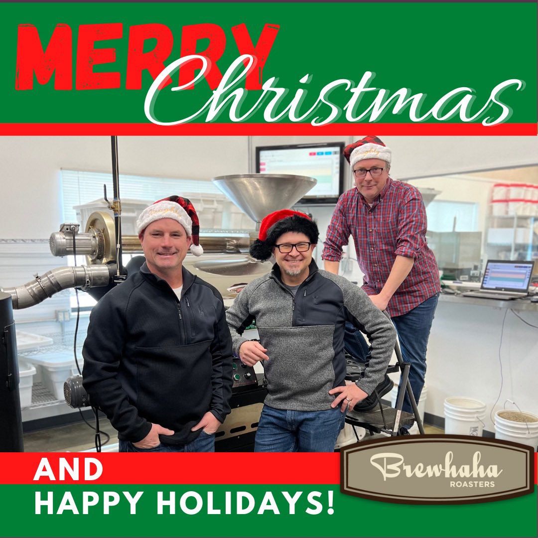 Merry Christmas everyone and Happy Holidays! We hope you are all enjoying a cup of coffee with the ones you love. 
.
#brewhaha #coffee #merrychristmas #happyholidays