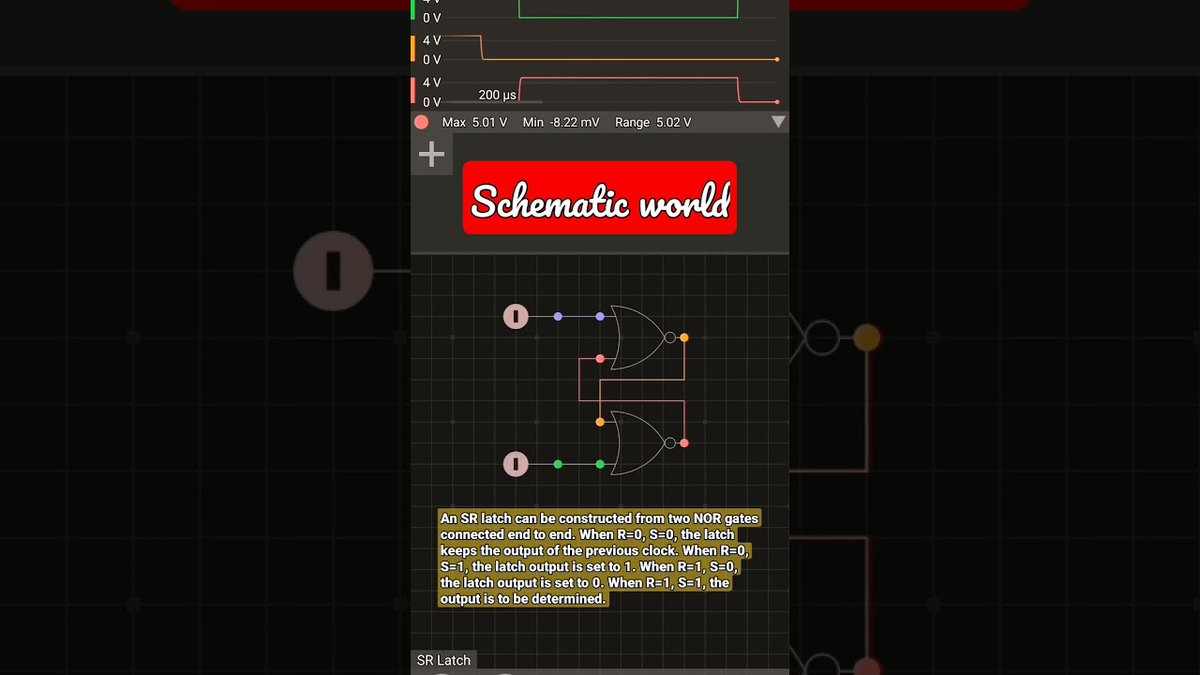 schematicworld's tweet image. New upload - &quot;An SR latch in EveryCircuit #srlatch #everycircuit #electronic #engineering #gate&quot;

Watch Now: youtu.be/t7zJ4kvJhDw

(Posted via TubeBuddy.com)