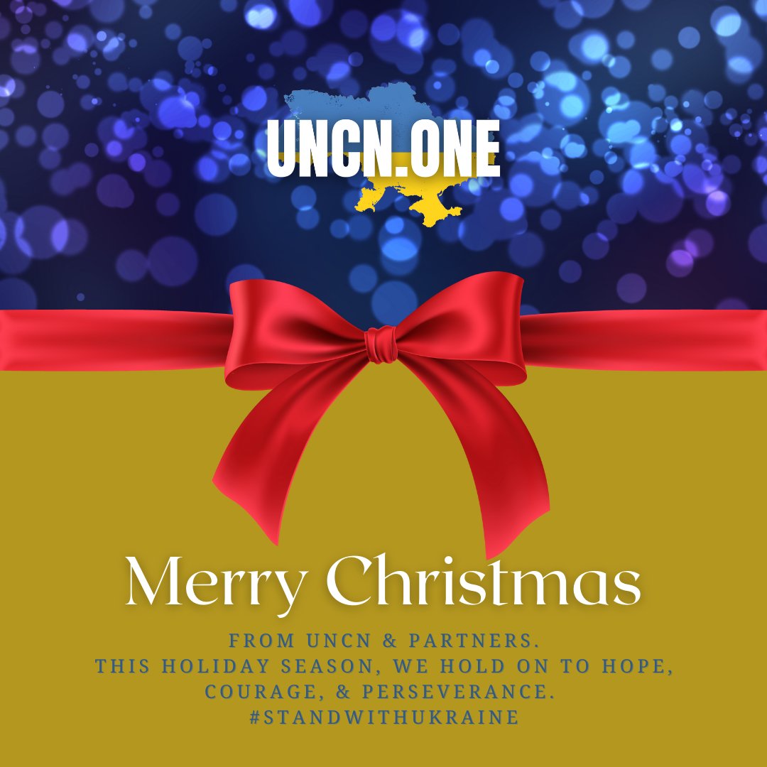 NGOcoordnetwork's tweet photo. From UNCN &amp; our partners, we wish you &amp; your family a Merry Christmas. In light of such a difficult year for the Ukrainian people, we hold onto steadfast hope &amp; the determination of all our volunteers in the fight against Putin. We are in this together. #oneteam https://t.co/k9yoQCkq6r