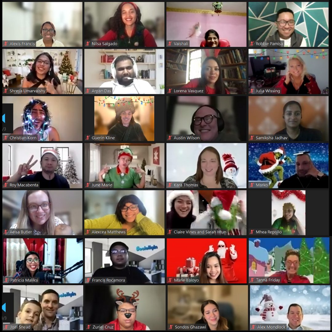 Feeling festive and oh-so-grateful for another holiday season with this team! We wish you all peace, love, and joy! 🎄💙