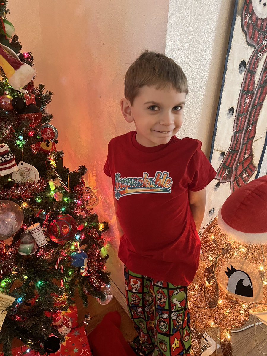 ksteacher14's tweet photo. He has been asking for @UnspeakableGame merch for awhile. He finally got some for Christmas!! https://t.co/1e06KrlzaA