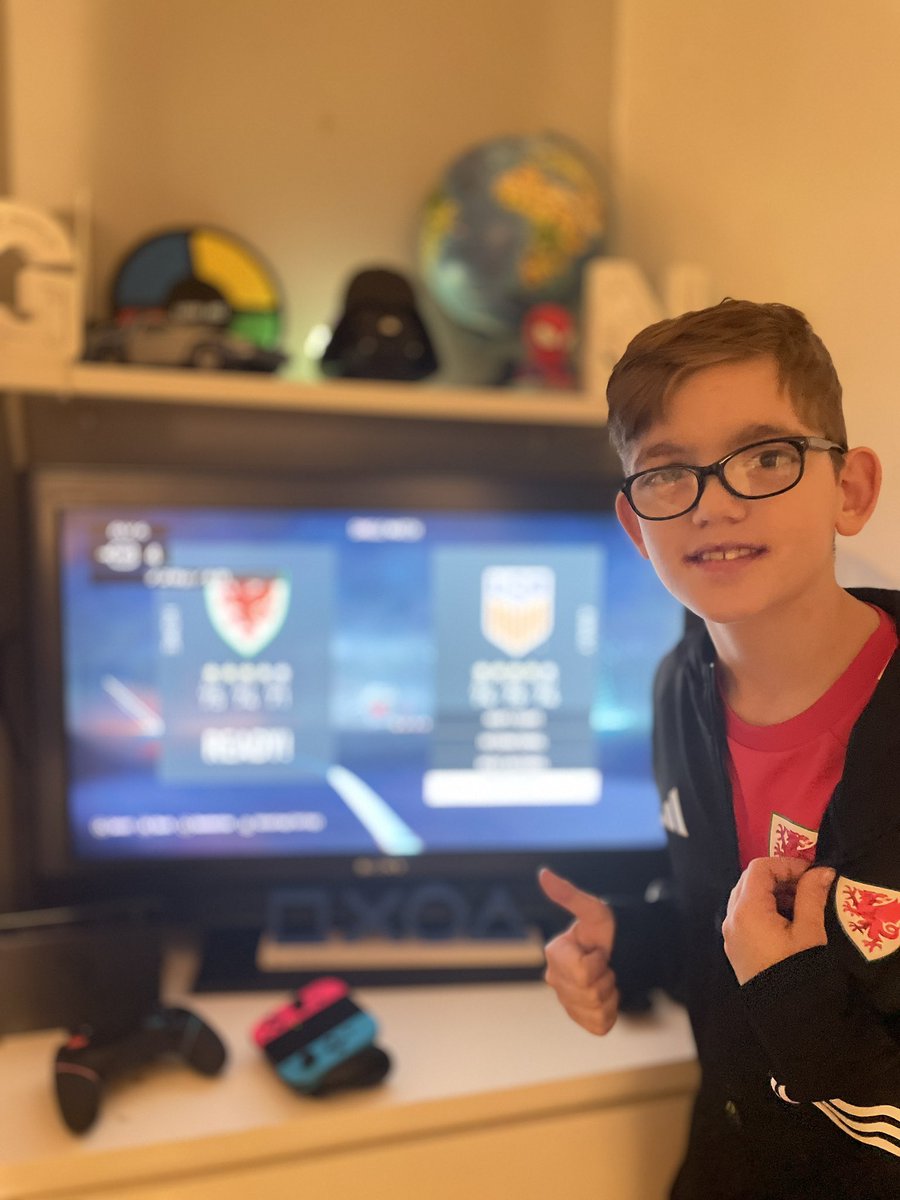 Not sure I’ve ever seen my youngest so excited with a Christmas gift as he was with his Hennessey top, he tells me he intends to wear it every day.Eldest has hardly moved from FIFA 23 all day.I’m living in a world of Welsh football ☺️⚽️🫶🏼🏴󠁧󠁢󠁷󠁬󠁳󠁿❤️💙💙<a href="/Cymru/">Wales 🏴󠁧󠁢󠁷󠁬󠁳󠁿</a>