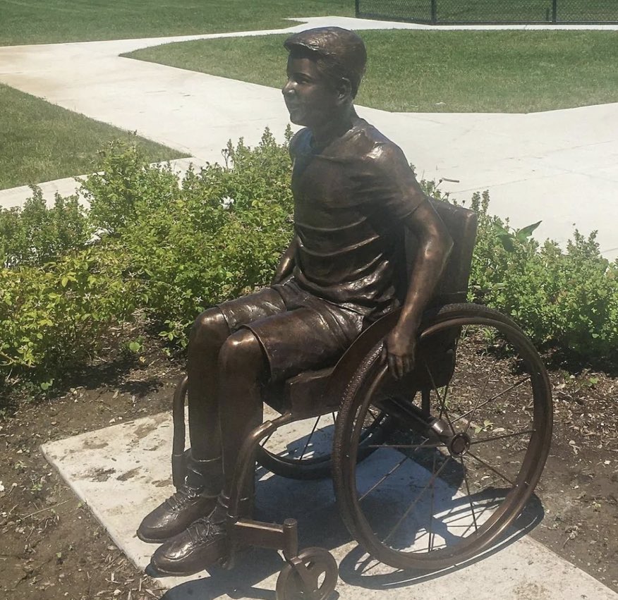 Real statue at the RPAC funded by you and Frank