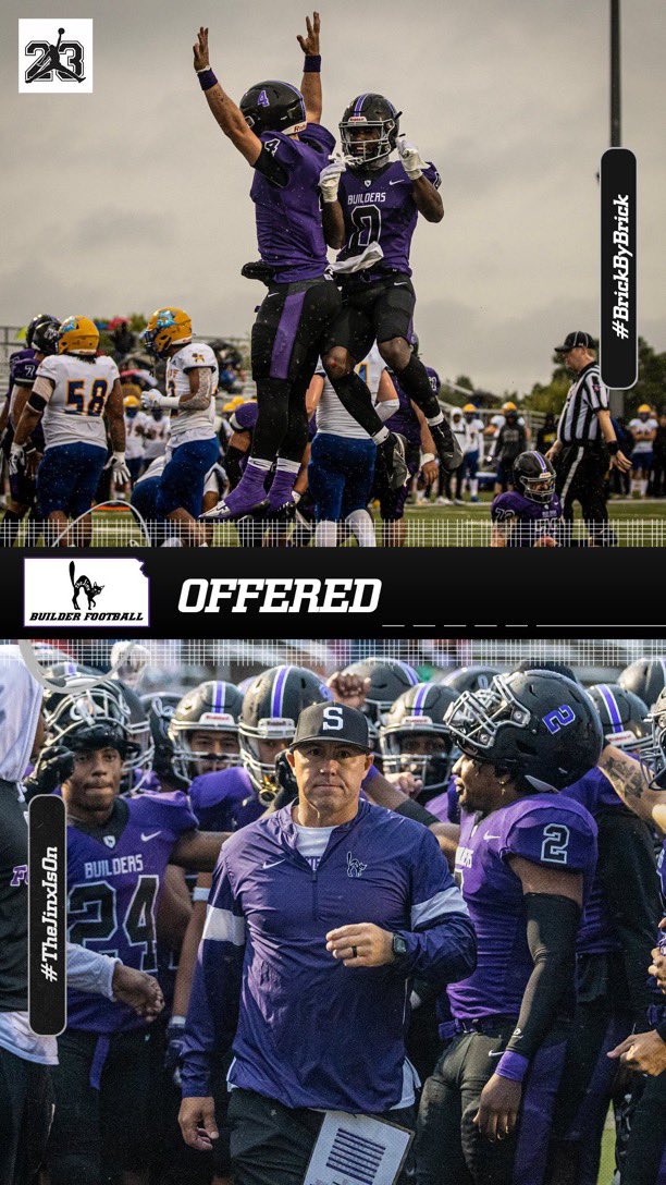Extremely Blessed🙏🏾to have received my Third Offer from @BuilderFootball Thank you @CoachJacks45 for the offertunity! @CoachDeuceTre @CoachThrash @RandyRosetta #recruit #the #plainsmen
