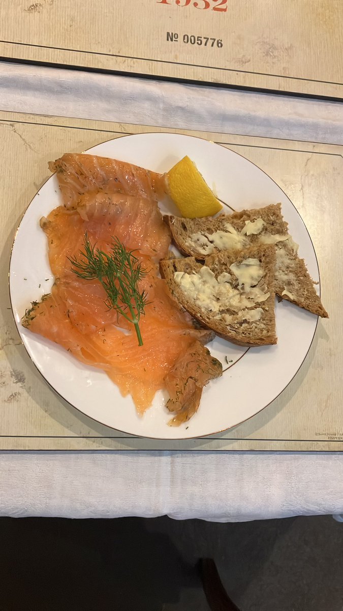 Home-cured gravadlax.
