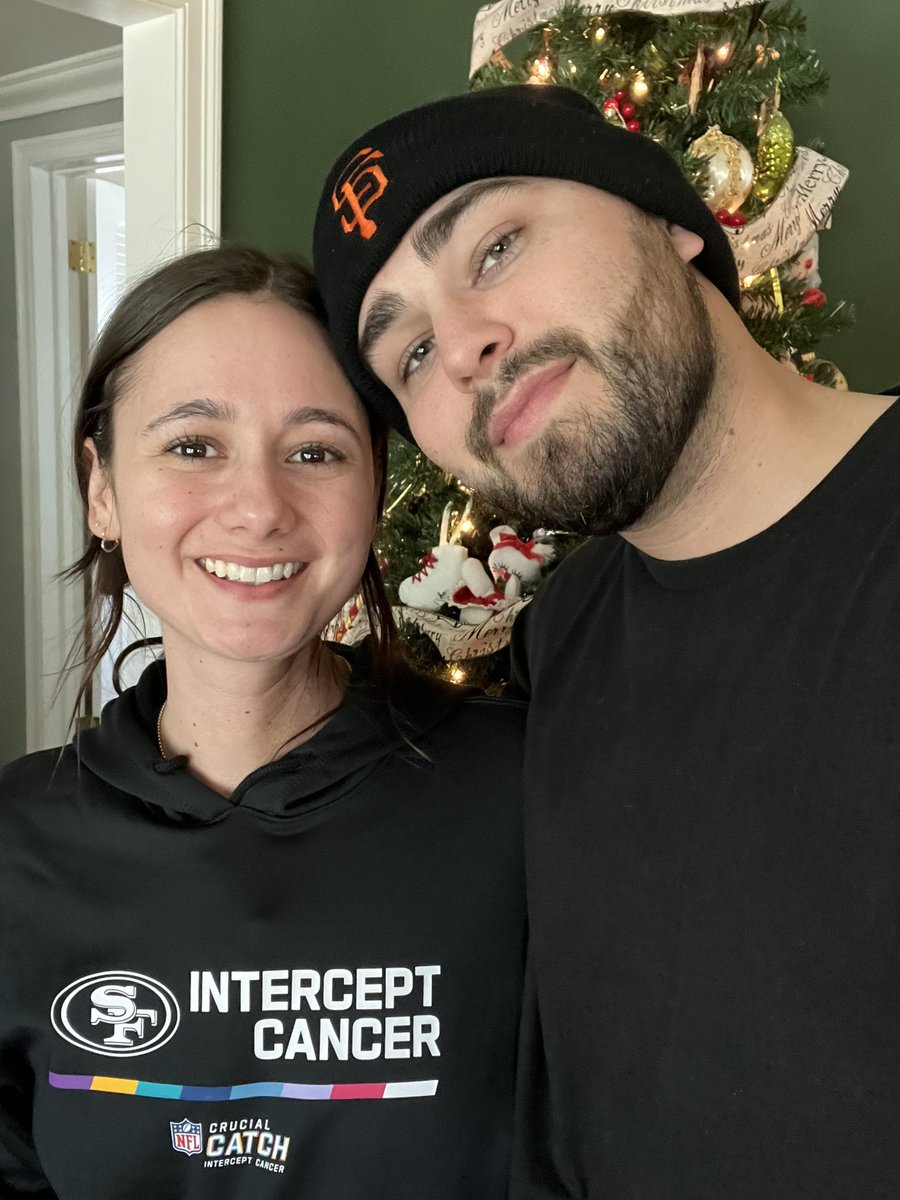 Taylor_Greene_3's tweet photo. It has been a tough 2022 that has been full of ups and downs, but this girl right here has been a fighter🥊 Just like our @49ers and @NFL we are ready to #interceptcancer and win this battle in 2023! Merry Christmas to everyone and let’s go get this Super Bowl @edunny1 @gkittle46 https://t.co/4LiyJVskAV