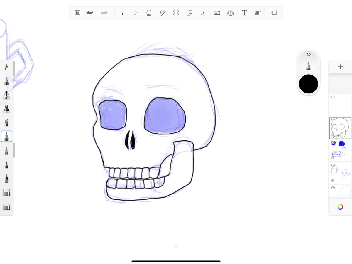 RelliqueDraw's tweet photo. When you just begin to draw, and you realize your skull looks like Murray From Monkey Island 3 xD https://t.co/I8ntiohByj