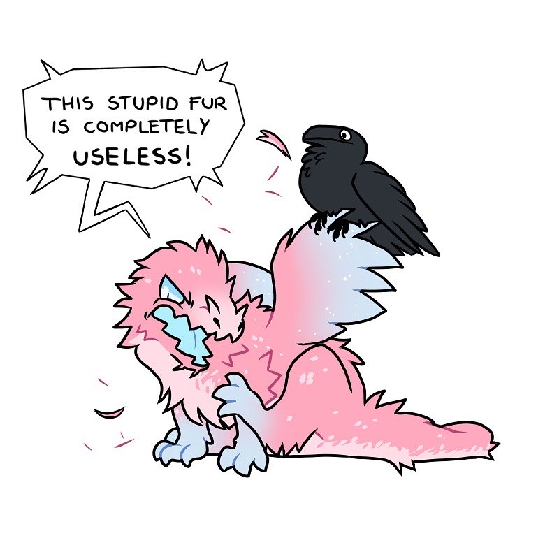 fishtrouts's tweet photo. One dragon’s trash is a crow’s nest! Happy holidays! ❄️ https://t.co/4WYqkHIOq0