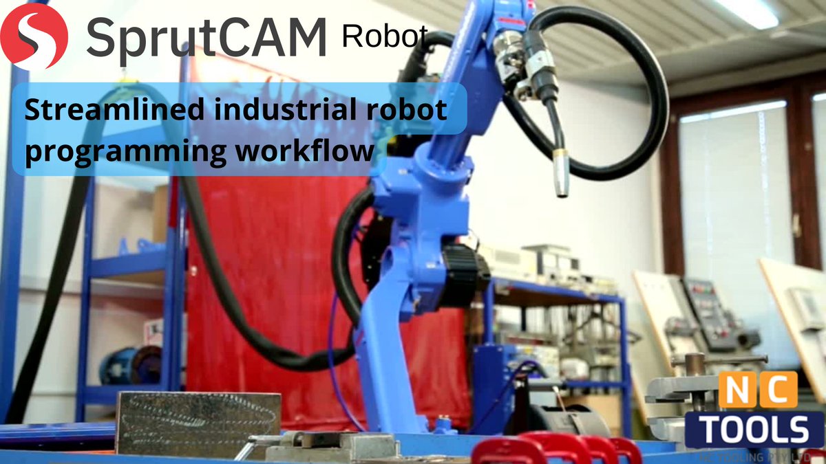 tools_nc's tweet image. SprutCAM Robot is a CAD/CAM for Offline CNC programming of industrial robots and robot simulation software in one integrated package.
#SprutCAM #cadcam #offlinesoftware #robot #programming #manufacturing #simulation #toolpath #nctools