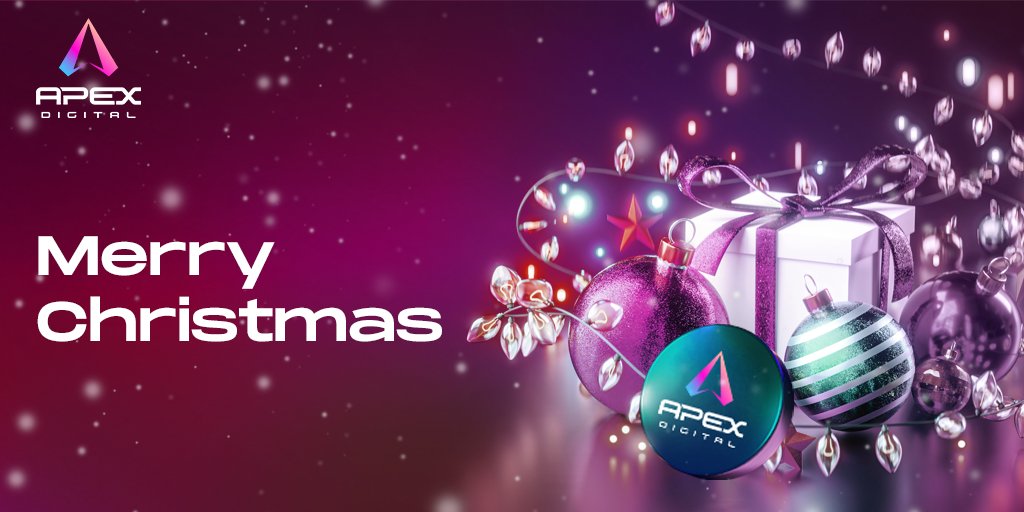 apexdigitalvc's tweet photo. Wishing everyone a cheerful #Christmas full of success &amp; joy🎄🎉

This coming year, we at Apex Digital look forward to continuing to contribute to the #Web3 revolution by aiding cutting-edge #blockchain start-ups accelerate their growth within the #crypto space🚀 https://t.co/eDtbHWCh9X