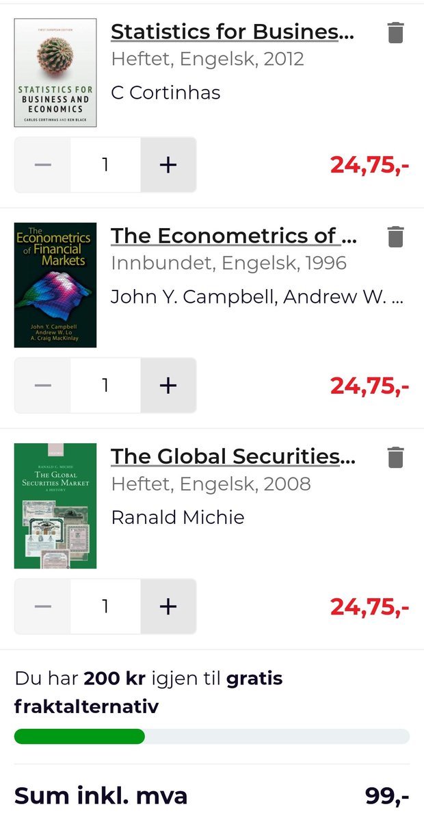 mikebravoinvest's tweet photo. Tips: AdLibris skal kvitte seg med engelsk faglitteratur, og kjører 4 for 99,-. En del økonomibøker med utsalgspris 500,- til 1200,- for 24,- hvis du kjøper 4 stykk.

https://t.co/dWnm1n2Tuf https://t.co/62w9acF424