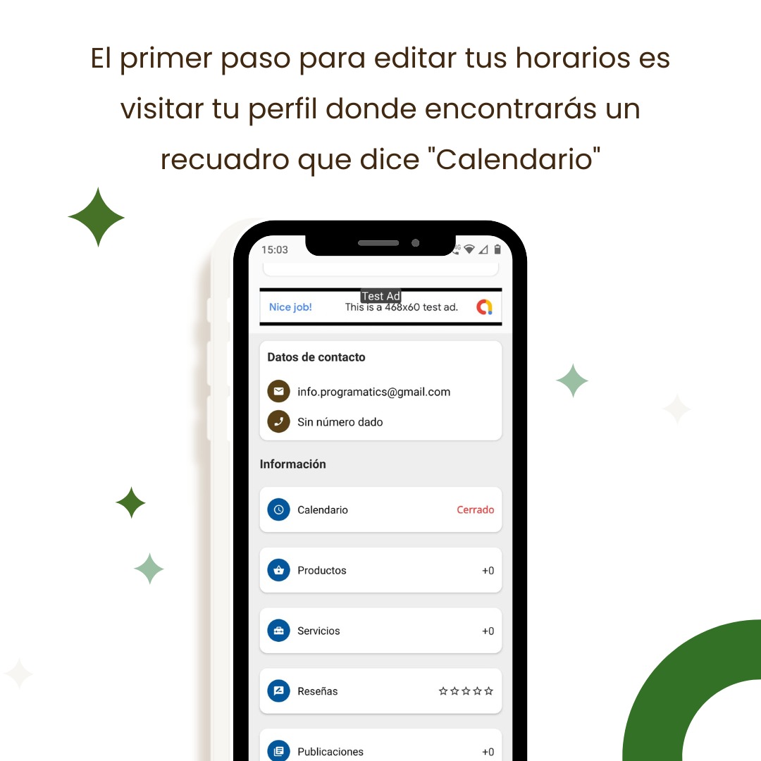findant_es's tweet photo. ¿Quieres que los clientes conozcan tus horarios de atención?

Aquí te presentamos un pequeño paso a paso sobre cómo cargar tus horarios en tu perfil.

Es muy rápido y sencillo!
.
.
.
#negocio #venta #cliente #app #playstore https://t.co/Kmj506XrKr
