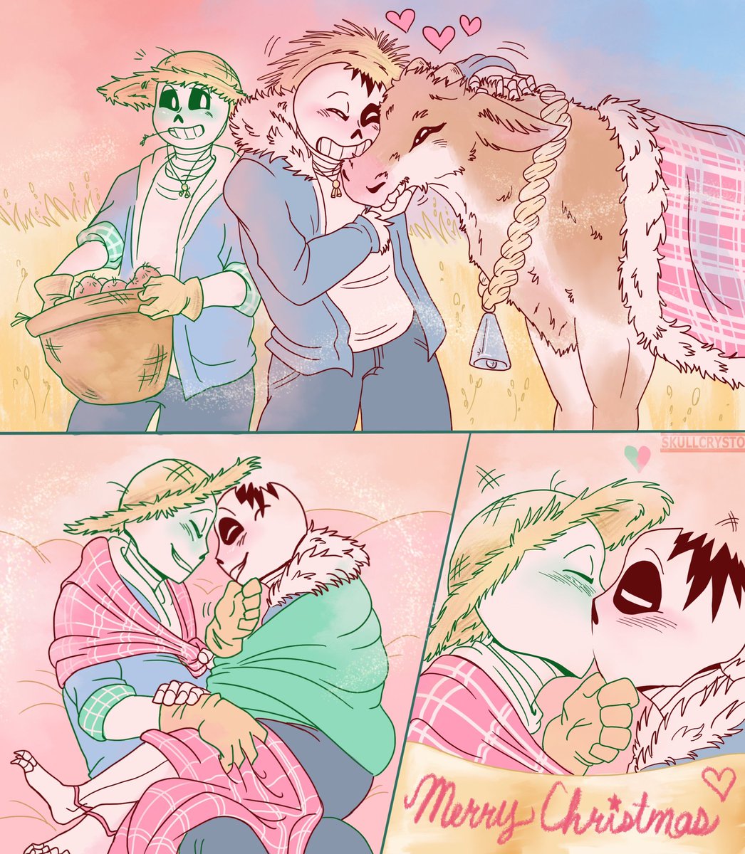 Merry #gyftmas2022 to <a href="/Anjel_Ecks/">Anjel-X</a>, I was your secret santa! Here is some fluffy horrorfarm/ rottencrops to match your adorable fic! :D