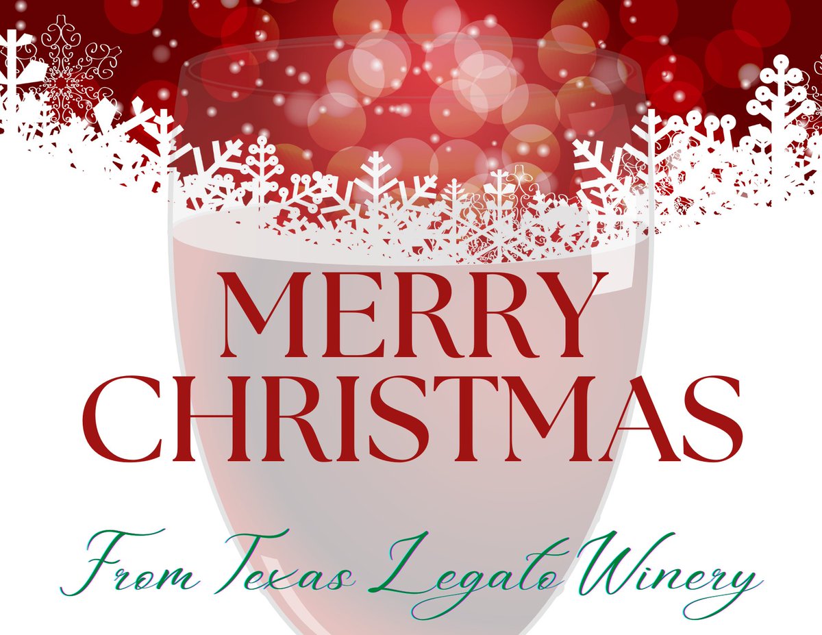 🎁🎄🍷 Merry CHRISTmas from Texas Legato Winery!
#MerryChristmas #MerryChristmas2022 #wine #txwine #Christmas #Christmaswine #jesusisthereasonfortheseason #ChristmasDay #holidaywine #winedown #lampasastx #ChristTheLordIsBorn