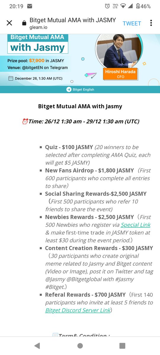 SimonGreco5's tweet image. #bitget
#Jasmy
#Airdrop
#rewards