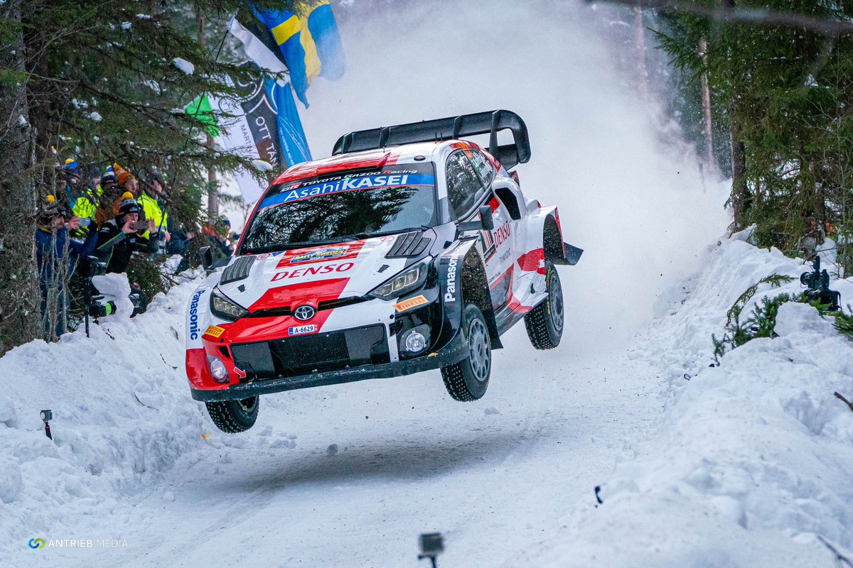 A big jump for <a href="/TakamotoKatsuta/">Takamoto Katsuta</a> at <a href="/RallySweden/">Rally Sweden</a> <a href="/TGR_WRC/">TOYOTA GAZOO Racing WRT</a> #wrc #worldrallychampionship #rally #snowfun