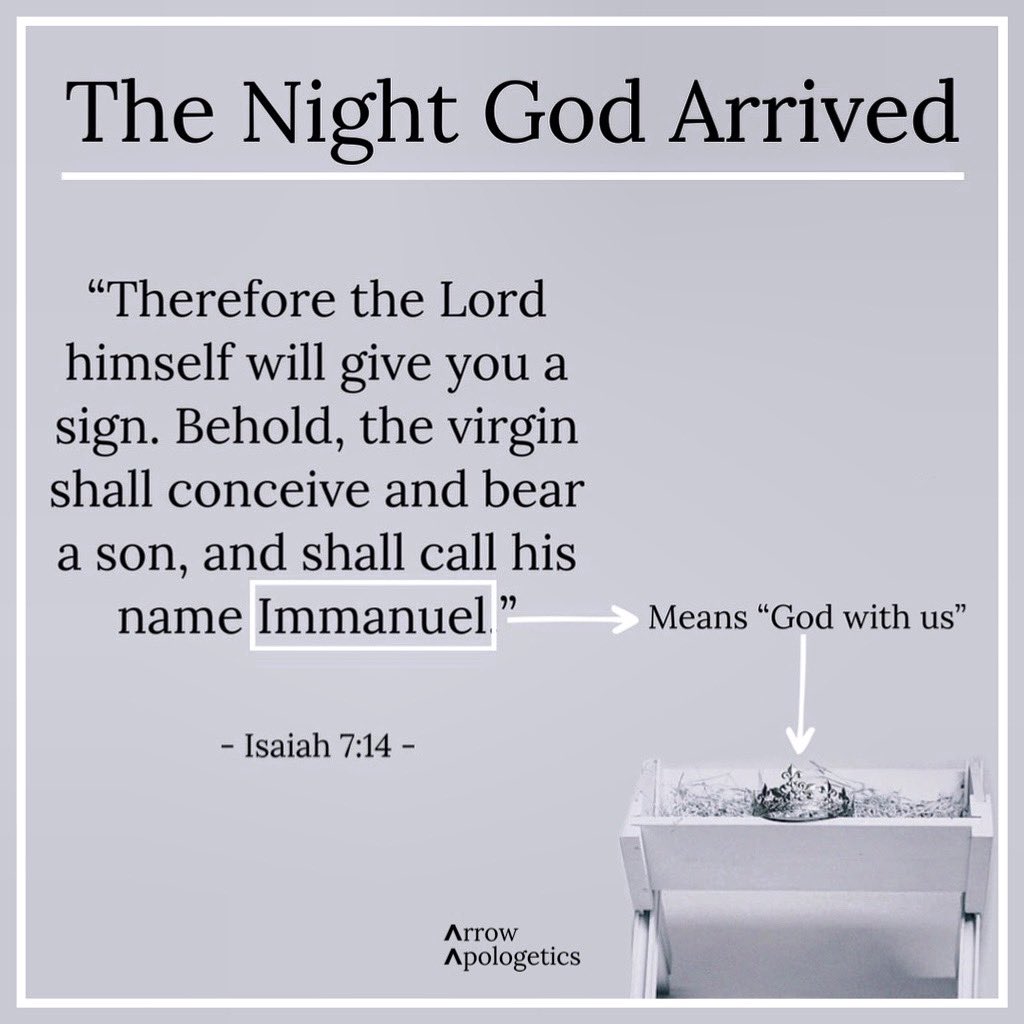 ArrowApologetic's tweet photo. Merry Christmas!

Christmas is about the night God arrived. When the Word of God entered the world of humanity to save us from our sins, just as the Old Testament prophesied. https://t.co/atMIlzz8I5