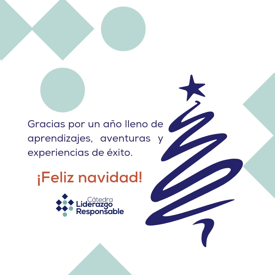 LiderazgoRespon's tweet photo. ¡Gracias por un año lleno de #líderes!

Desde la Cátedra #LiderazgoResponsable esperamos que pasen unas fiestas repletas de amor y buena compañía.

Deseamos para todos éxito y prosperidad.

⭐¡Feliz navidad!⭐ https://t.co/xzgQSNIZ9Z