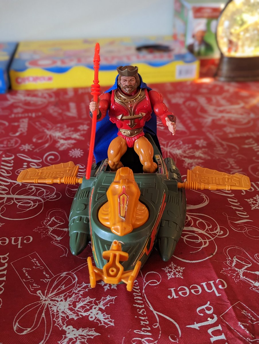 ZacMyers15's tweet photo. Merry Christmas to everyone. My wife is awesome. #vintage #HeMan #MastersoftheUniverse #KingRandor @MastersOfficial #WorkinProgress #windraider https://t.co/oGm7P81idI