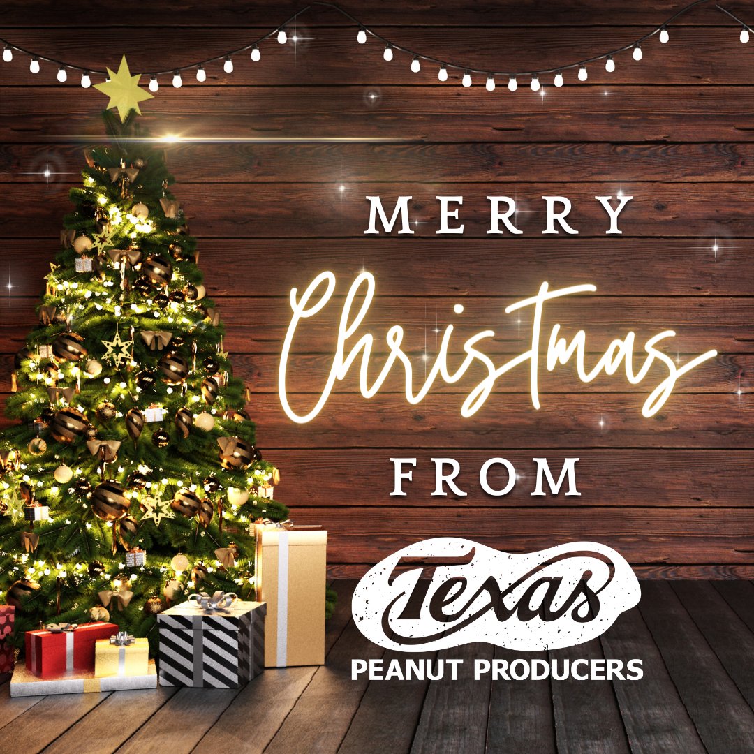 Merry Christmas from Texas Peanut Producers Board. Wishing you all the best and safe travels. 🎄🥜☃️ • • • #TexasPeanuts #TexasPeanutProducersBoard #MerryChristmas