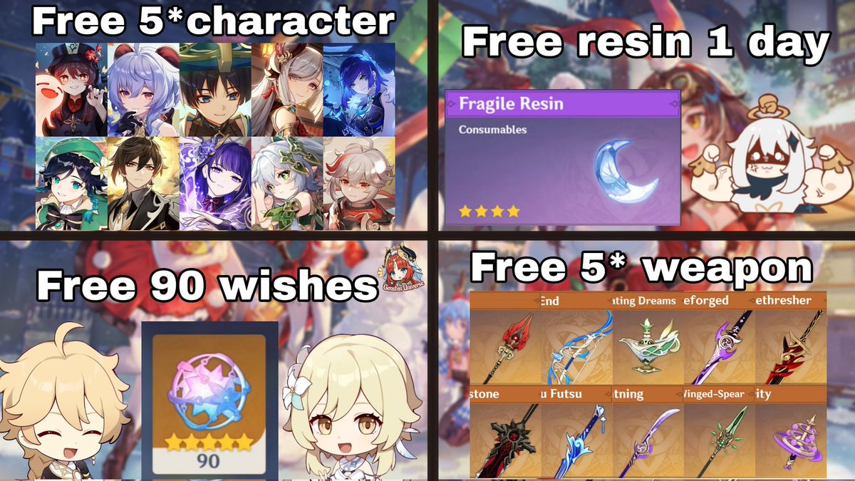 GenshinUniverse's tweet photo. And what would you ask for Christmas?🎄🎁

¿Y tú que pedirías para Navidad?🎄🎁

#GenshinImpact https://t.co/oGJrgoEVDg