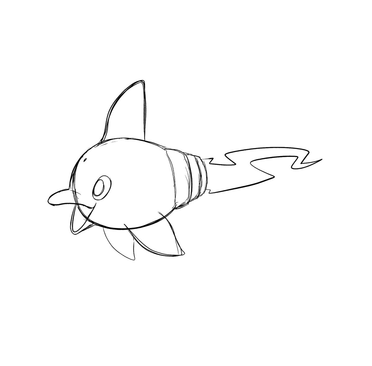 Have a lil Glolephin sketch!! 💡 🐬