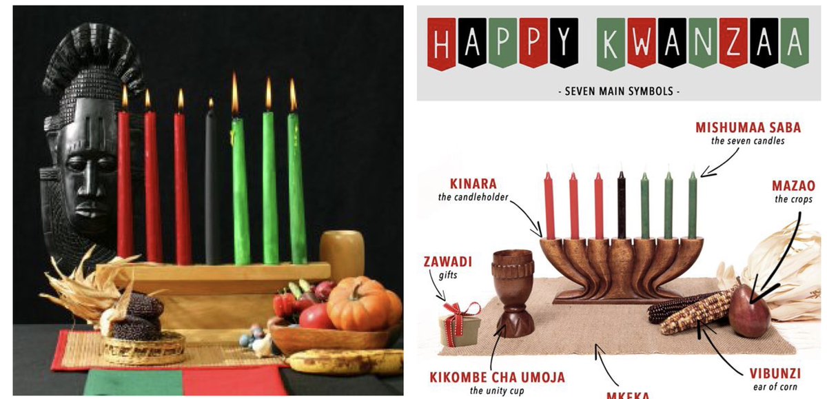 blackmessiah99's tweet photo. Created in 1966 by Maulana Ron Karenga, Kwanzaa is an African holiday that celebrates history, values, family, community and culture. The ideas and concepts of Kwanzaa are expressed in the Swahili language, one of the most widely spoken languages in Africa. https://t.co/f5G3ZWHWX3