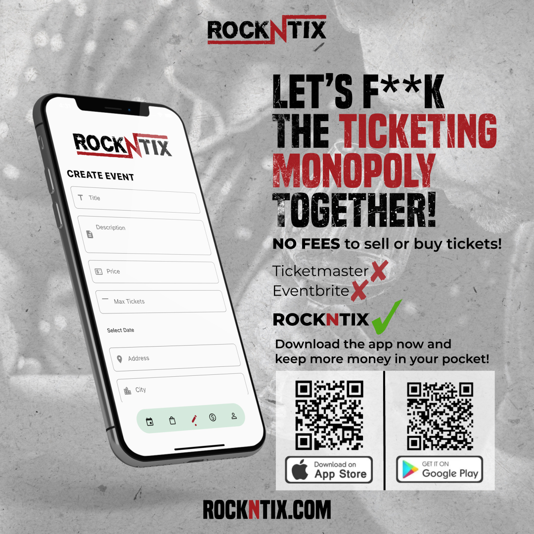 TixRock's tweet photo. RockNTix giving #Ticketmaster & #Eventbrite a run for their money in 2023. ZERO service fees! Download on #iOS & #Android
#livemusic #Event #eventplanner #EntertainmentNews #TICKET #concert #livemusic #theater #musicindustry #bars #ticketmasterlstheproblem #music #Live #MUSICFAIR https://t.co/aSHu8q9gGu