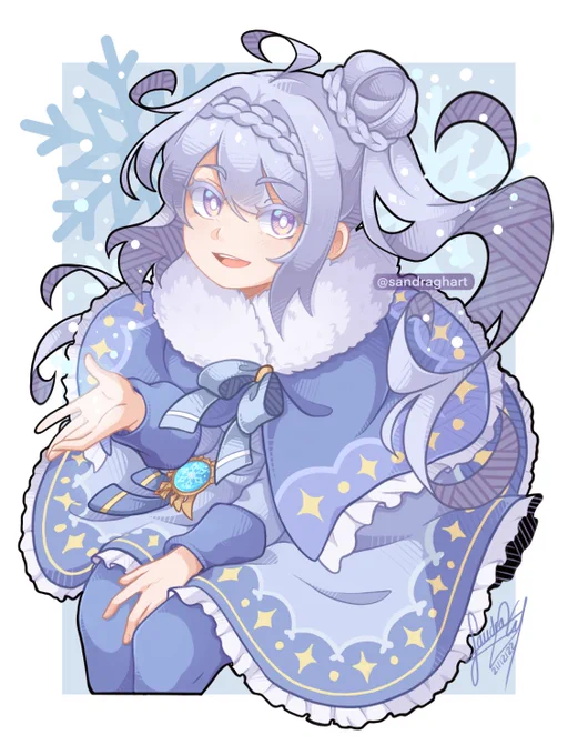 Secret Santa gift for !  Her beautiful OC Enya!  