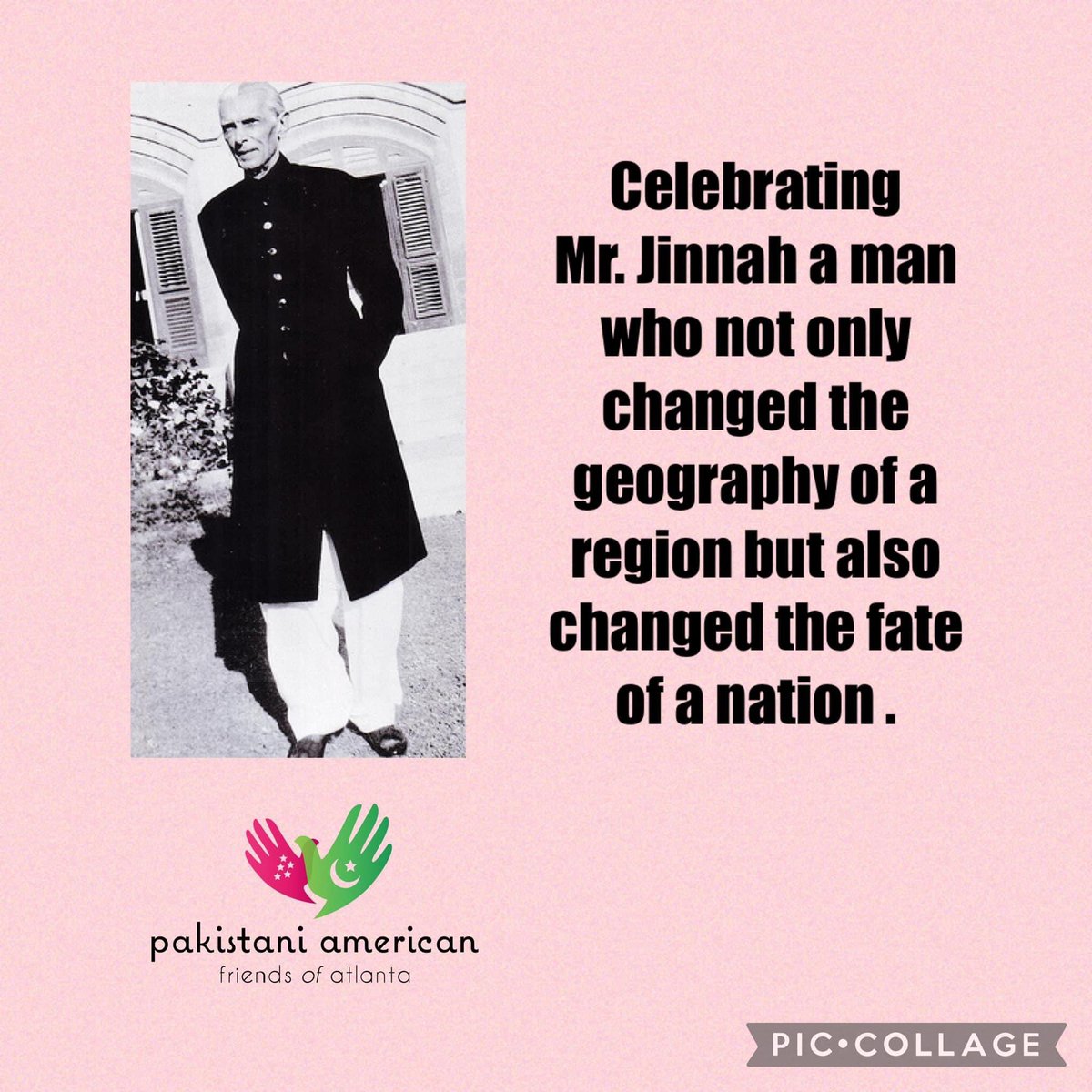 In Pakistan Dec 25th is celebrated as Quaid-e-Azam Day in honor of Pakistan’s founder and first Governor General Muhammad Ali Jinnah and his vision, leadership and services to his country .
<a href="/abrarhashmi88/">Abrar H Hashmi</a> <a href="/Pakinhouston/">Pakistan Consulate General Houston</a> <a href="/PakinUSA/">Pakistan Embassy US</a> <a href="/ForeignOfficePk/">Ministry of Foreign Affairs - Pakistan</a> <a href="/usembislamabad/">U.S. Embassy Islamabad</a>
