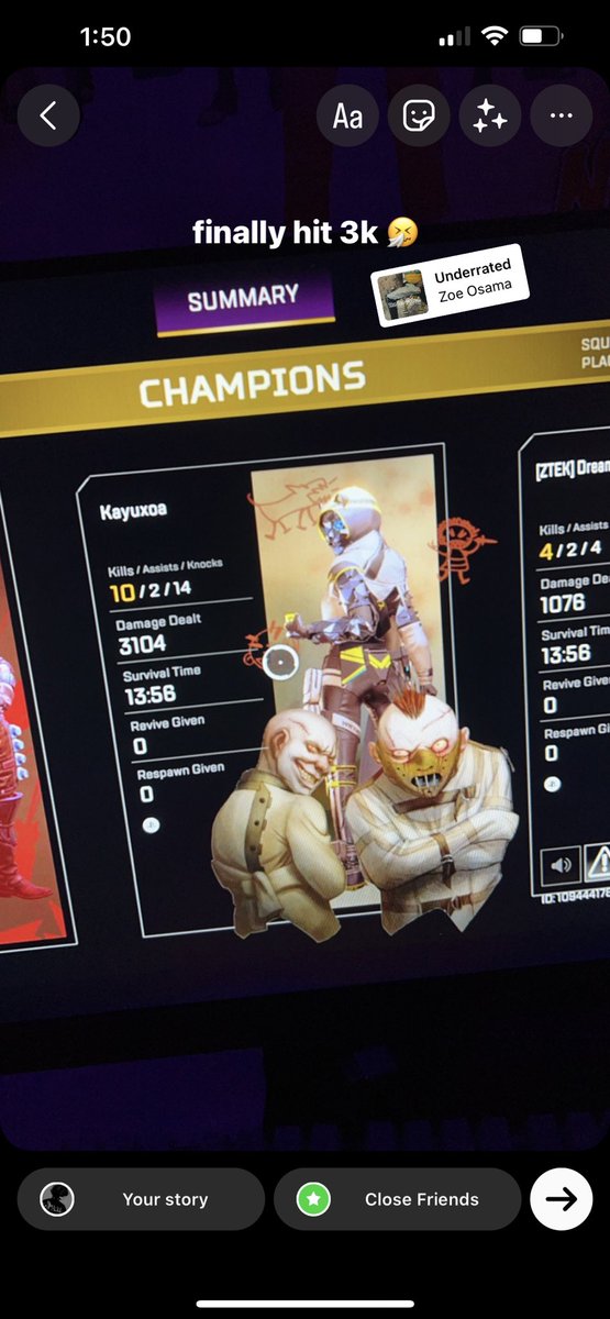 although I haven’t been able to stream I’m trying to bring y’all better content when I’m back, 3k with wraith 🫡