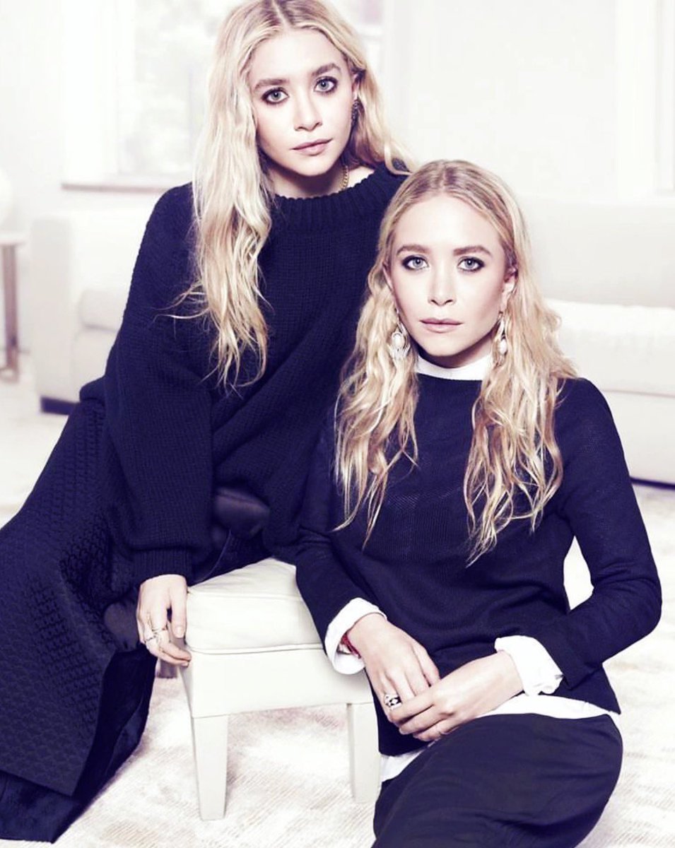 Mary-Kate and Ashley Olsen for ‘The Edit’ magazine, 2013.