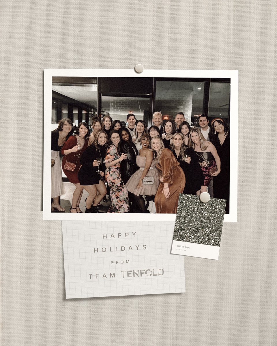 Happiest of Holidays to you and yours, from Team TENFOLD ✨
Our studio will be closed until Monday, January 3rd as our team enjoys some quality time with family and gets recharged for the new year. We'll see you in 2023!