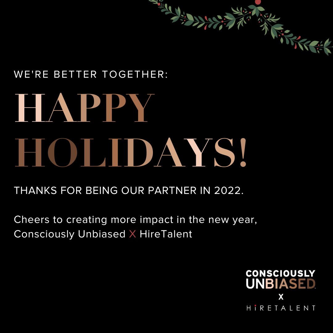 Consciously Unbiased (@consciouslyunb) on Twitter photo ✨ Wishing you peace, love & belonging in 2023, happy holidays!
~ Consciously Unbiased x <a href="/HireTalentJobs/">HireTalent</a> #together ✨ Wishing you peace, love & belonging in 2023, happy holidays!
~ Consciously Unbiased x <a href="/HireTalentJobs/">HireTalent</a> #together