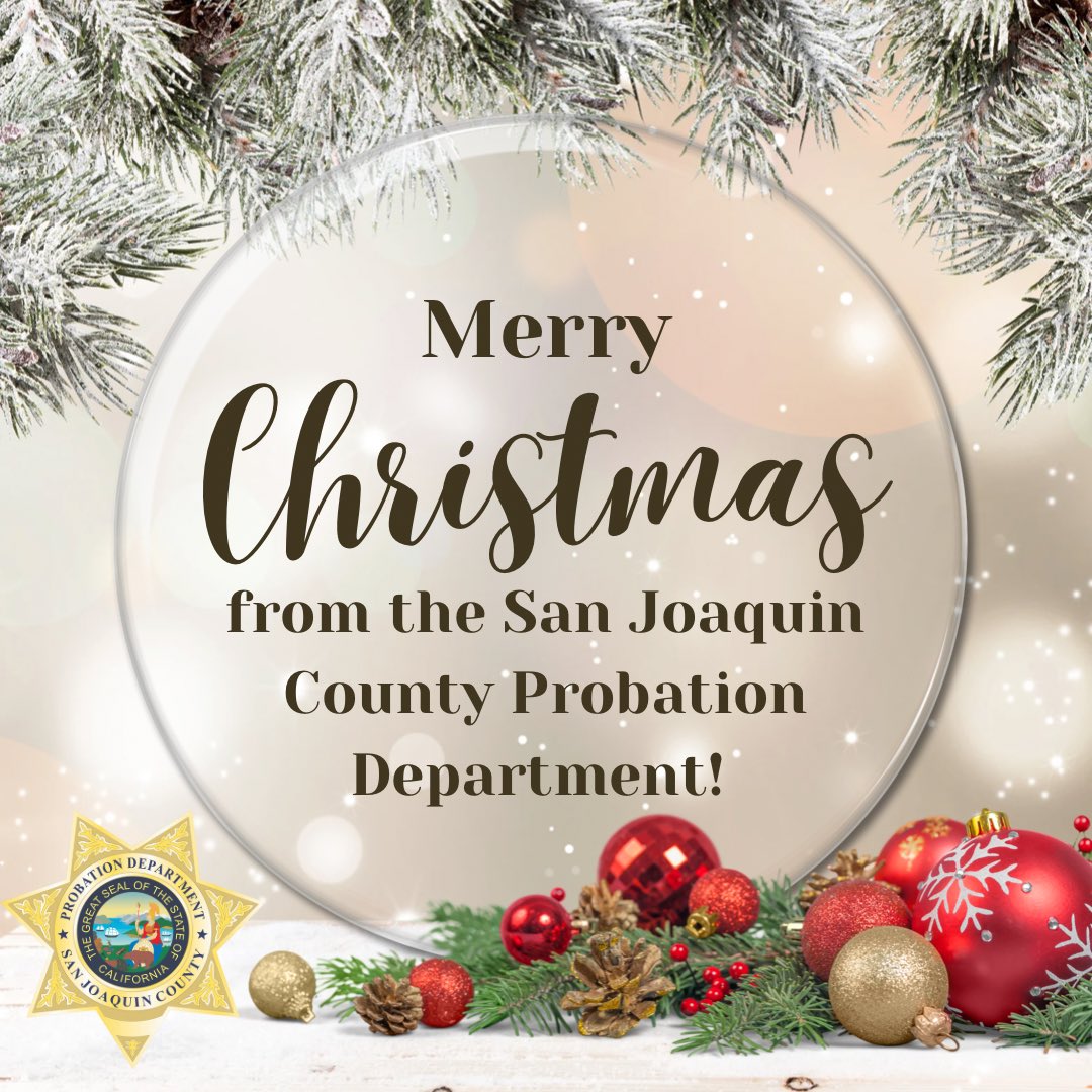 Wishing our community a very merry Christmas! #merrychristmas #happyholidays #sjcprobation