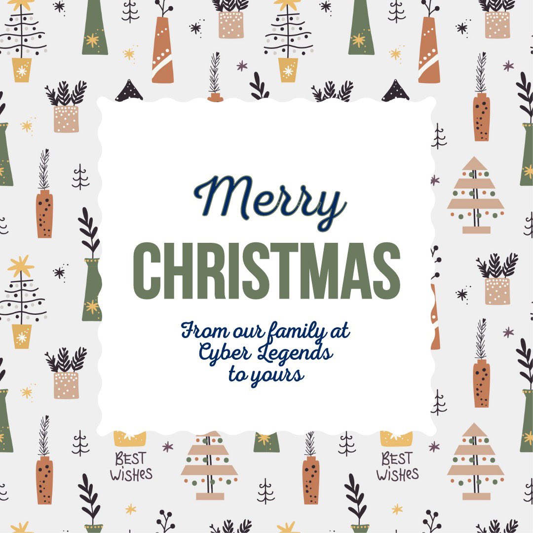 Merry Christmas from our family at Cyber Legends to yours!
