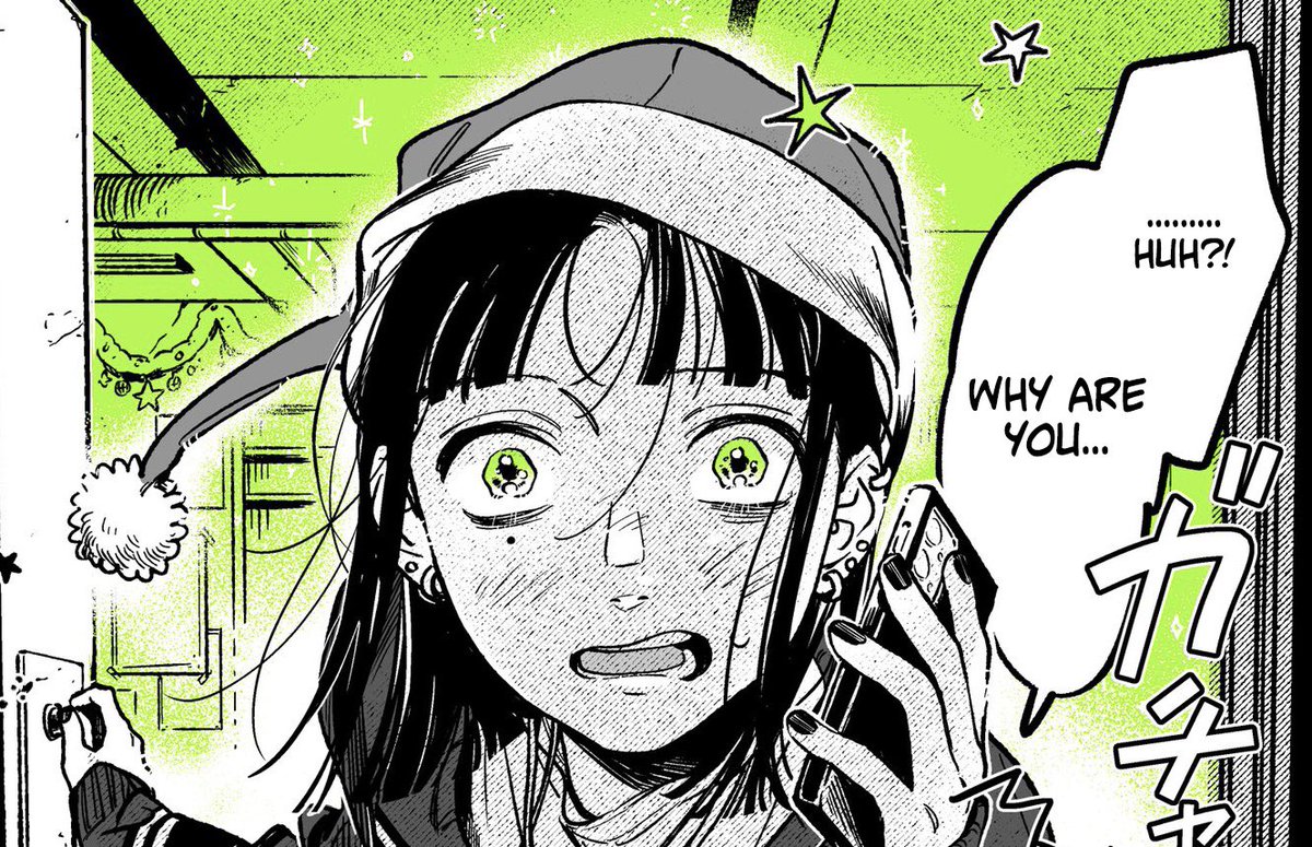 SoulMagicYS's tweet photo. “The Guy She Was Interested in Wasn't a Guy At All” just gave us one of the greatest Christmas presents ever, Mitsuki wearing a cute Santa hat🤓🧑🎄
Aya just couldn’t contain herself and had to immediately go check on her future wife👩❤️💋👩
#yuri #yurimanga #TeamMitsuki #TeamAya https://t.co/Fgttmvtn8w