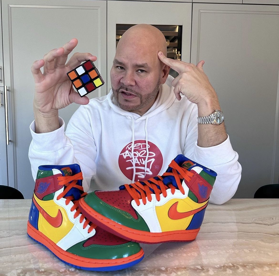 arkive2k's tweet photo. i’m sure Fat Joe has the most unreleased pairs out there, but if they all look like this, let’s keep them hidden in his closet please 🙏🏾 https://t.co/eMIq44AZIT