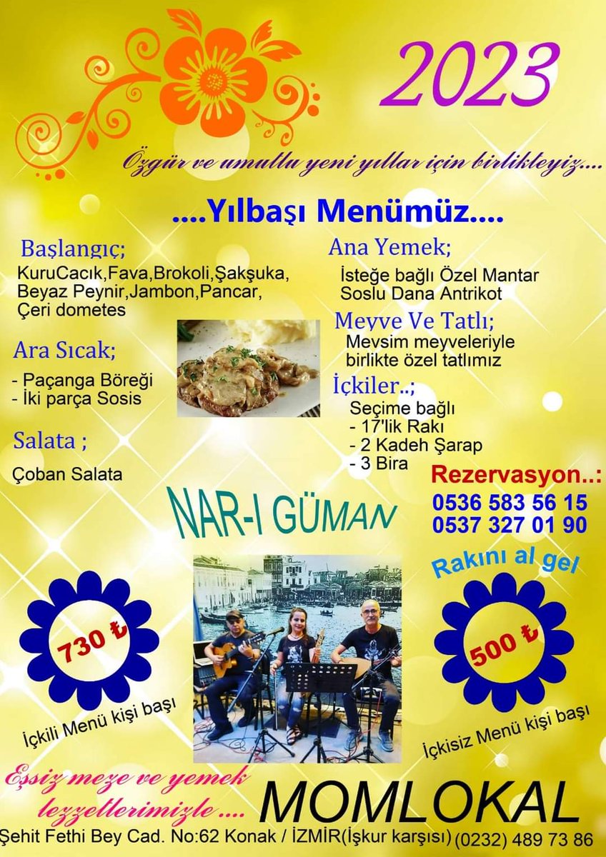 grupsolyanim's tweet photo. Yılbaşı Gecesi Maliyeciler Lokali Sahnesi'ndeyiz.Bekleriz����🎊 Yer Sorunu Yaşamamak Için Rezervasyon Yaptırmayı Unutmayın 
 REZ.☎️ 0(536)5835615 https://t.co/IRDtJact0K