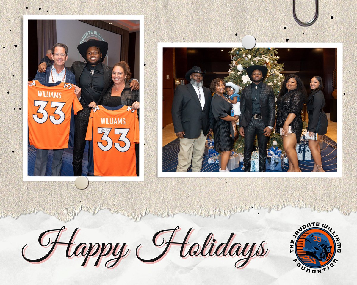 Happy holidays everyone! #JavonteWilliamsFoundation