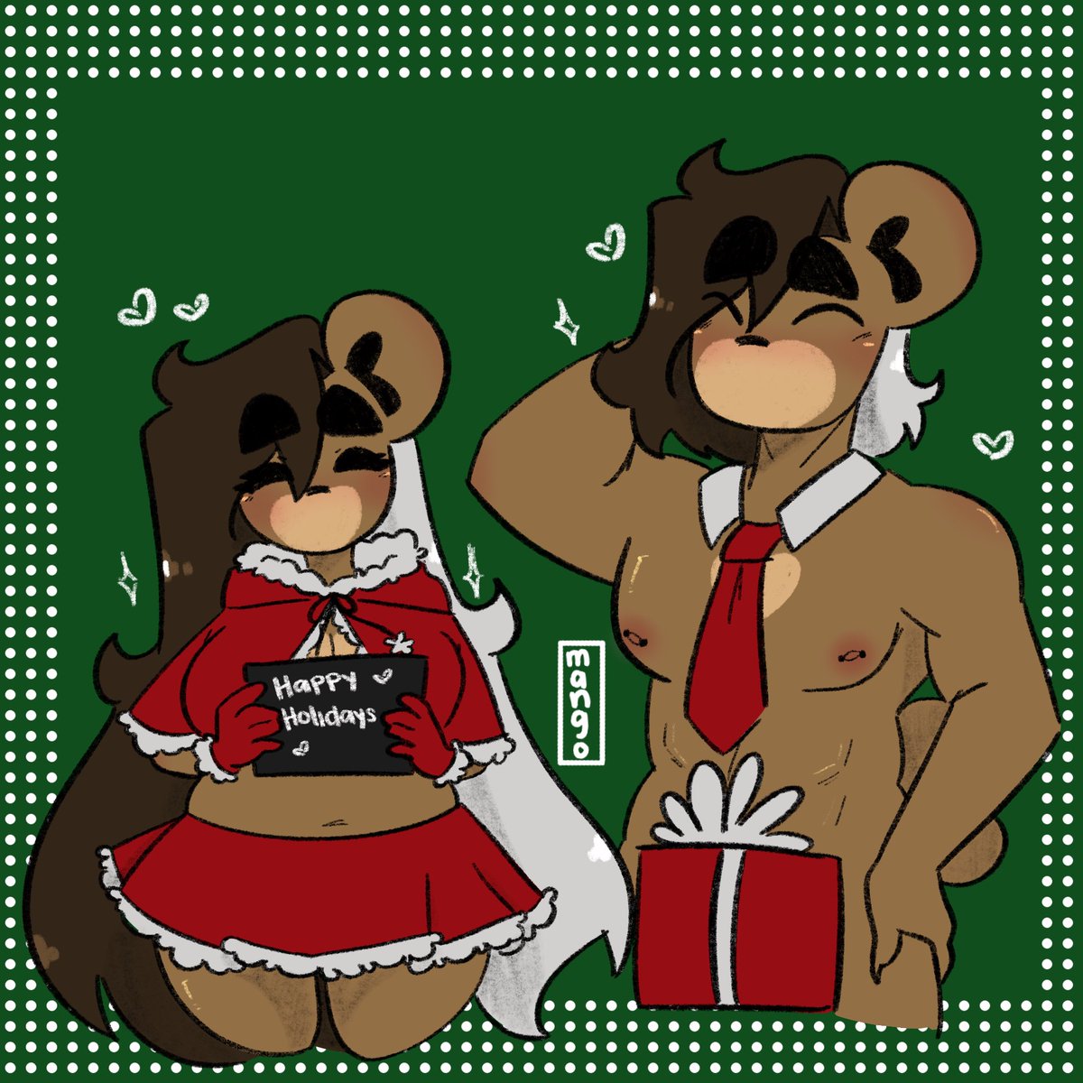 mango_breadloaf's tweet photo. Happy holidays from Mango and her twin Ras ❤️❤️❤️❤️ hope y’all are having a great day!!! Please stay safe today ☺️☺️☺️❤️❤️

#anthro #art #furry #furryart #furryartist #furryartwork #furryfandom #Fursona https://t.co/JzA6jgnBWI