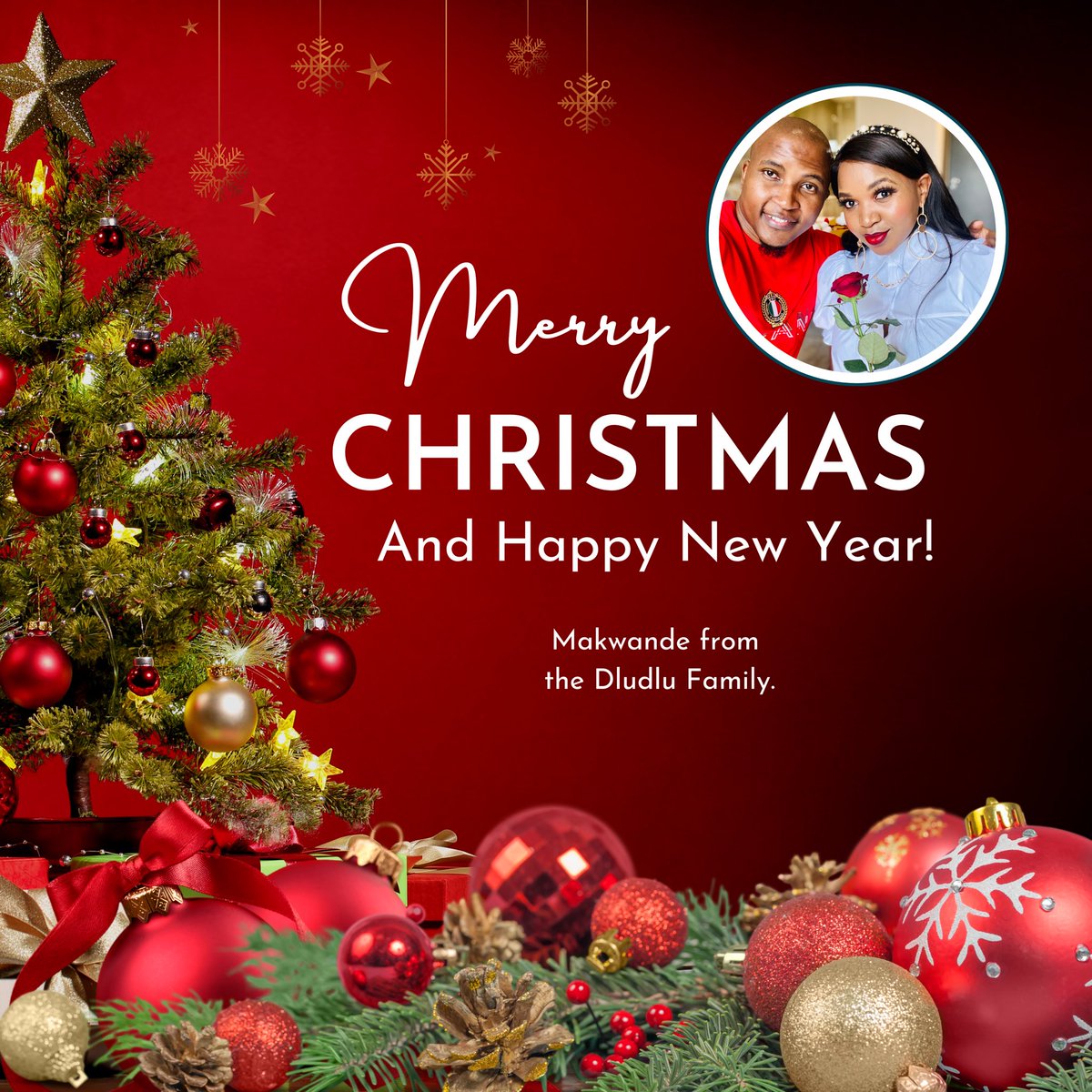ProDludlu's tweet photo. Merry🥳Christmas🎄and Happy New✨Year! 

Makwande from the Dludlu Family. https://t.co/tQ5isSNjb4